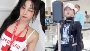(G)I-DLE雨琦眨眼放電下秒糗了!人臉辨識不出 她驚恐表情全被拍