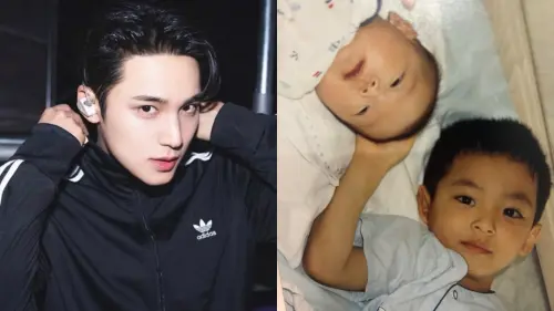 珉奎小時候和妹妹的照片 氣氛相當溫馨 ▲珉奎分享小時候和妹妹的照片,氣氛相當溫馨。(圖/珉奎IG)