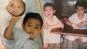 珉奎和淨漢都有一個妹妹 小時候的合照相當可愛 ▲珉奎(左二)和淨漢(右一)小時候和妹妹的合照相當可愛。(圖/WEVERSE)