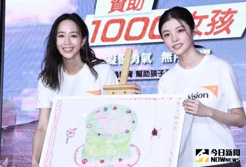 ▲張鈞甯、詹子萱受邀擔任台灣世界展望會「資助1000女孩」行動代言人。（圖／記者吳翊緁攝影）