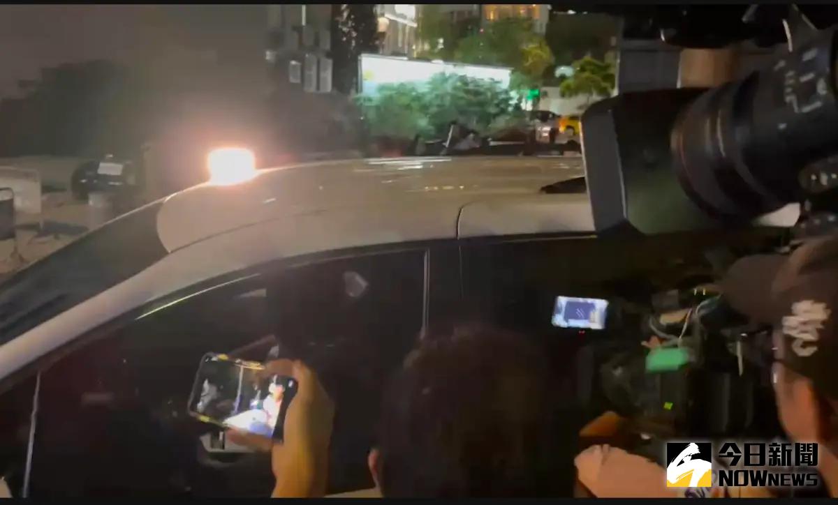 ▲柯文哲座車離開台玻大樓，北院明天將開庭更裁。（圖／記者呂烱昌攝，2024.09.04）