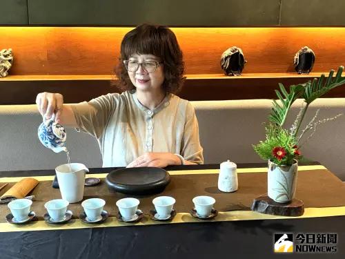 ▲寬心園推出「台灣特色茶葉」飲品系列，可搭配餐點進行時下流行的「餐茶搭配」Tea Pairing。（圖／記者金武鳳攝，2024.9.5)