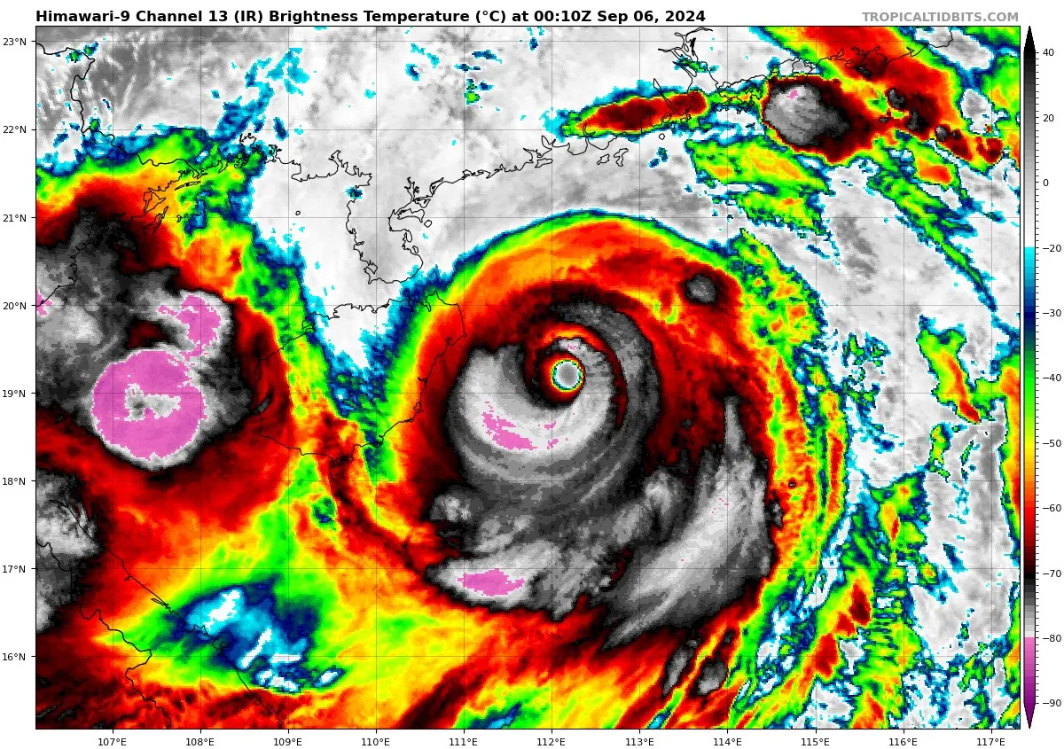 香港、中國天氣危險了！摩羯颱風又大又強 「4地區」風雨最劇烈