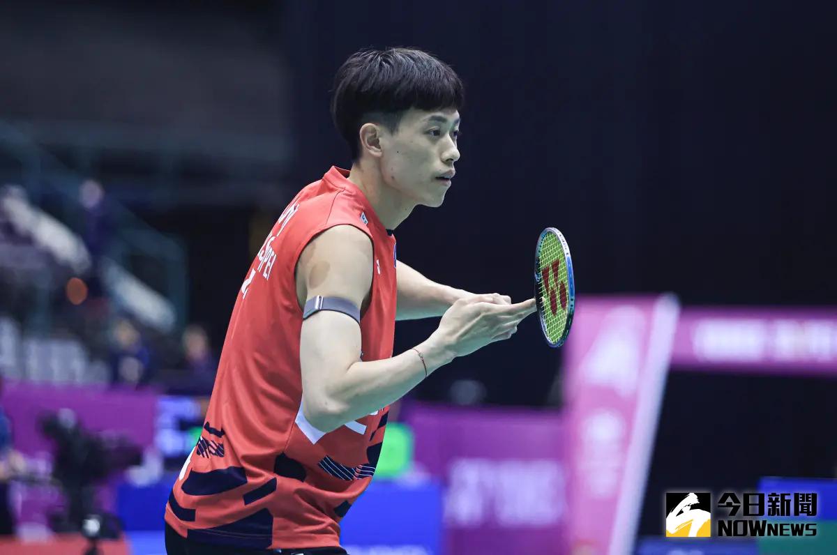 ▲台灣羽球好手「左手重砲」林俊易挺進全英公開賽男單16強，生涯首次擊敗「龍王」安賽龍。（圖／記者葉政勳攝）