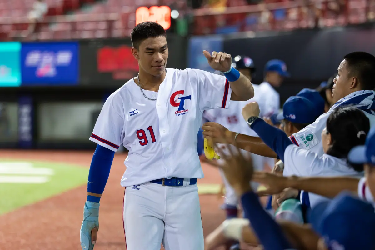 ▲效力洛杉磯道奇小聯盟的「台灣賈吉」柯敬賢在高A季後賽轟出生涯首支全壘打，單場2支長打，替旅美首年劃下完美句點。（圖／大會提供）