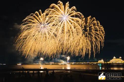 ▲2024淡水漁人碼頭煙火秀。（圖／記者陳人豪攝）