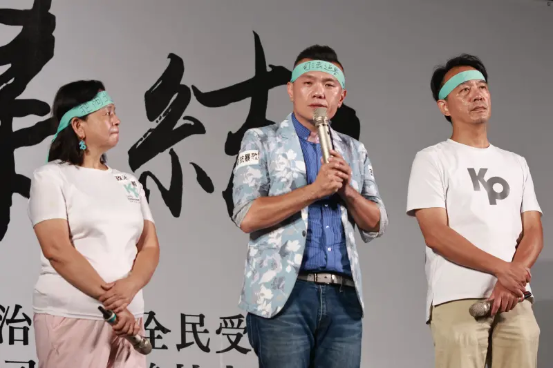 ▲江和樹昨晚在民眾黨的晚會中指出,柯文哲以清廉自許,被指控貪污「比死還難受」。(圖/記者吳翊緁攝,2024,09.09)