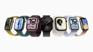 ▲Apple Watch S10 除了鋁金屬，首度加入了鈦金屬材質。（圖／翻攝官網）