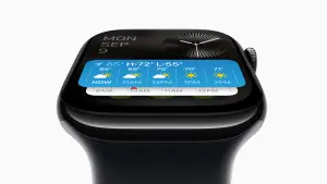 Apple Watch S10的廣視角 OLED 螢幕,從特定角度觀看時,螢幕亮度比上一代高出 40%。(圖/翻攝官網) ▲Apple Watch S10的廣視角 OLED 螢幕,從特定角度觀看時,螢幕亮度比上一代高出 40%。(圖/翻攝官網)