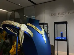 ▲De Beers Jewellers全新Forces of Nature高級珠寶系列，台灣為亞太區巡展首站。（圖／記者蕭涵云攝）