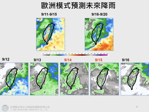 ▲貝碧佳颱風對台灣的影響有限，因此未來一週還是以午後雷陣雨為主，中南部降雨會比較明顯。（圖／賈新興YouTube）