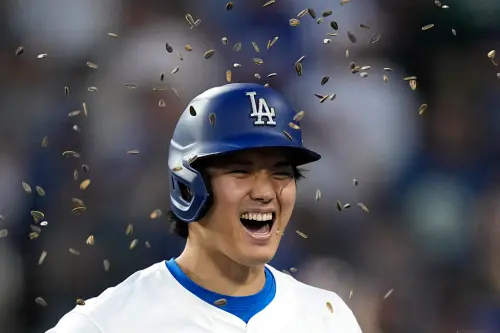 ▲美國職棒大聯盟（MLB）洛杉磯道奇隊日籍球星大谷翔平，本季已累積47號全壘打，且還有可能回到投手丘。（圖／美聯社／達志影像）