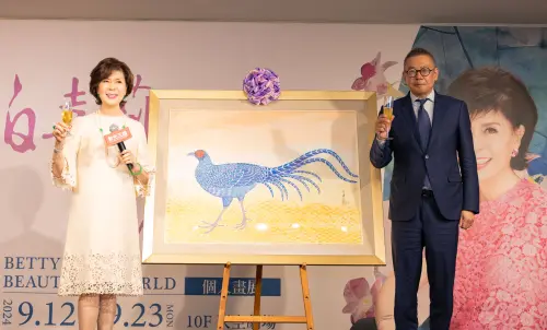 白嘉莉的美麗世界個展登場 白嘉莉：盼有緣人把畫帶回家
