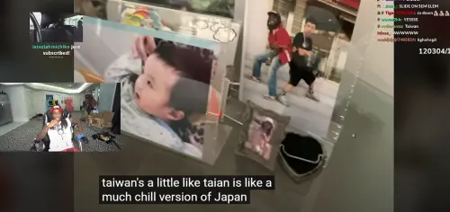 ▲Kai在直播中表示「台灣有一點無聊」,認為台灣就像是「chill version of Japan(輕鬆版的日本)」。(圖/翻攝Kai Cenat 直播) ▲Kai在直播中表示「台灣有一點無聊」,認為台灣就像是「chill version of Japan(輕鬆版的日本)」。(圖/翻攝Kai Cenat 直播)