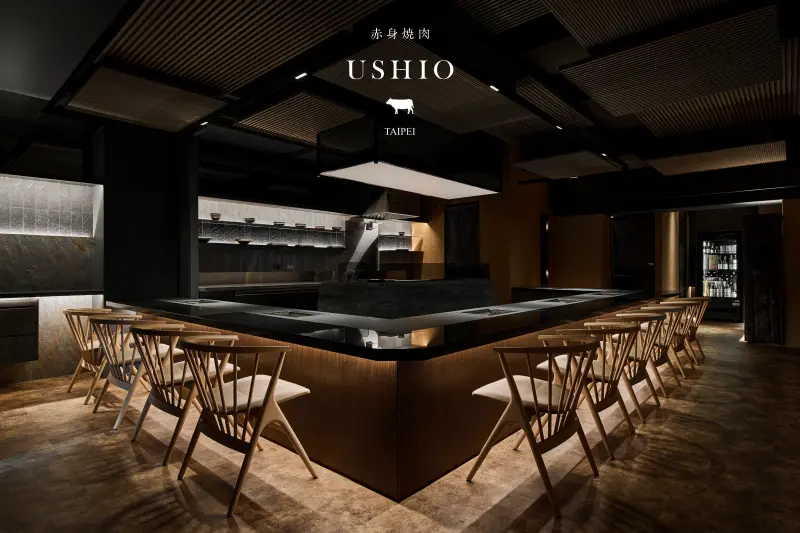 ▲USHIO斥資鉅資打造出低調簡約風格，提供板前與VIP包廂不同席位，滿足不同聚會需求。（圖／品牌提供）