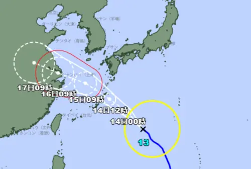 颱風貝碧佳將逼近沖繩！日本氣象廳示警：恐伴隨大暴雨
