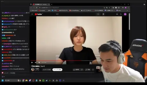 ▲加藤純一（右下）緊急開直播，改口承認和本鄉愛有不倫關係。（圖／TWITCH）