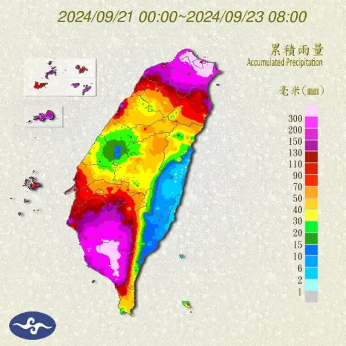 ▲氣象署觀測資料顯示，近幾天降雨主要集中在大台北地區和台南以南的範圍。（圖／中央氣象署）