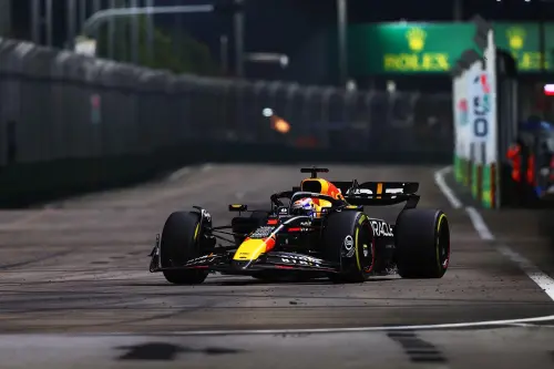 ▲Red Bull 車隊荷蘭籍車手 Max Verstappen於新加坡大獎賽（Singapore Grand Prix）以第二名再度站上頒獎台。（Red Bull 提供）