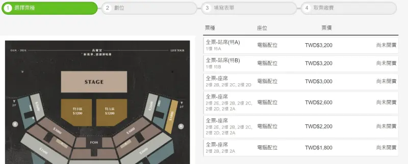 ▲KKTIX售票若未到時間先點進頁面,會顯示「尚未開賣」。(圖/KKTIX)