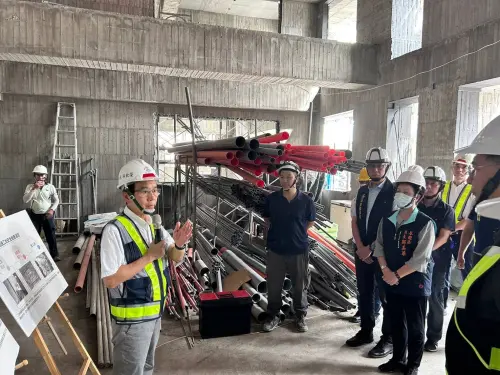 防範工安事件　林欽榮率隊進行建築工地聯合稽查
