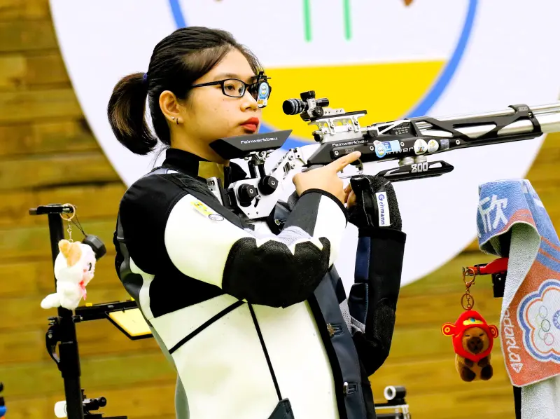 ▲中華台北林穎欣奪下女子10公尺空氣步槍冠軍。（圖／台北國際射擊大獎賽提供）