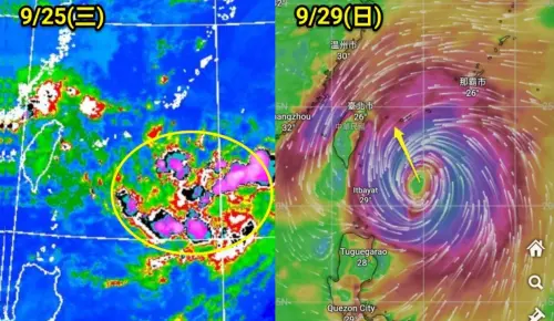 燕子颱風80%生成「貼著台灣北上」！最新路徑、風雨最大時間曝光
