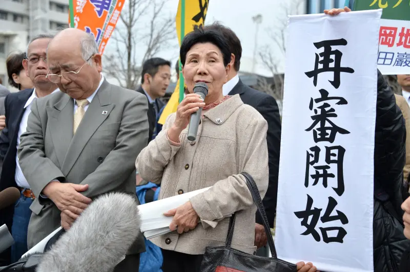 ▲袴田巖的姊姊袴田秀子,多年來一直為弟弟的案子奔走,並負責照顧精神、健康每況愈下的袴田巖。(圖/美聯社/達志影像)