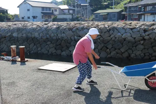 ▲主要負責照顧島上1百多隻貓咪的,就是被封為「貓媽媽」的紙本直子小姐。(圖/X@aoshima_cat) ▲主要負責照顧島上1百多隻貓咪的,就是被封為「貓媽媽」的紙本直子小姐。(圖/X@aoshima_cat)