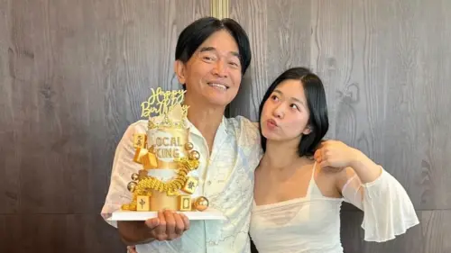 吳宗憲62歲大壽！罕見同框最美小女兒　她穿細肩背心飛吻獻祝福
