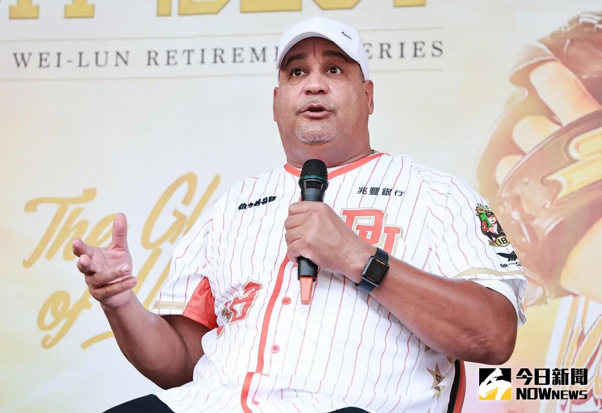 ▲前統一獅洋將布雷2008年全壘打大賽轟出無數紀錄，去年也曾來台參加潘威倫引退儀式。（圖／記者葉政勳攝 , 2024.09.29）