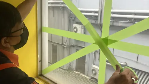 山陀兒颱風來襲!窗戶防颱膠帶「X、米、井」怎麼貼?達人吐實情