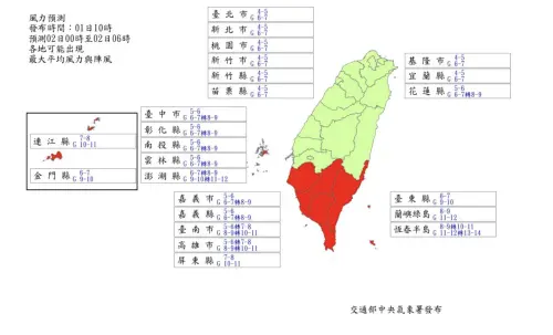 山陀兒颱風來襲！北市1日17時起關閉全市疏散門及越堤坡道
