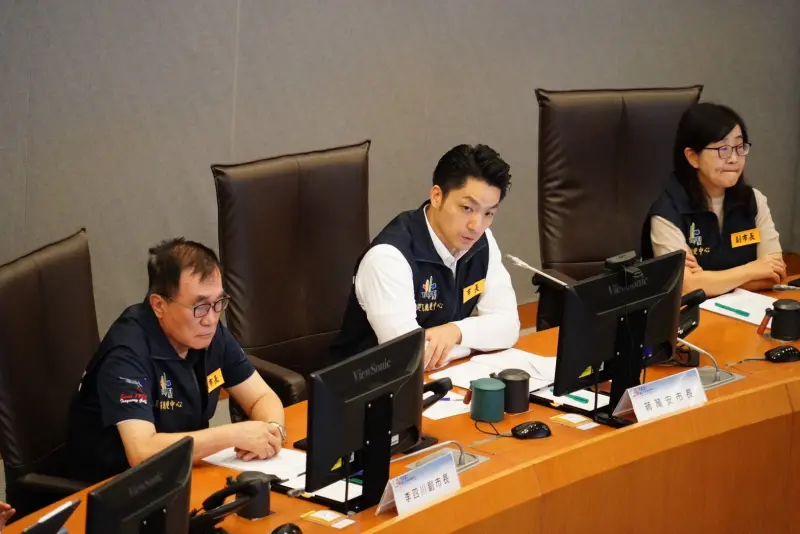 ▲台北市長蔣萬安出席台北市政府山陀兒颱風第2次工作會報。(圖/北市府提供)