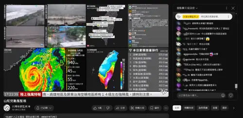 ▲今（2）日下午，一共有超過1.2萬人同時上線觀看「台灣地震監視」，一起追蹤山陀兒颱風動向。（圖／翻攝台灣地震監視）