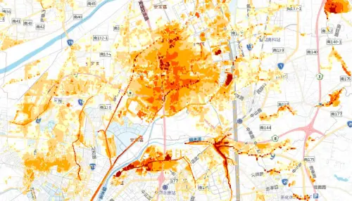 ▲颱風,潛勢區,淹水。（圖／翻攝水利署淹水潛勢地圖）