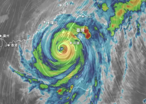 ▲山陀兒颱風估明（3）日清晨至上午登陸，降雨趨勢由南往北，甚至在台灣上空消散時，北部山區、基隆北海岸仍要持續留意豪雨。（圖／翻攝NCDR）