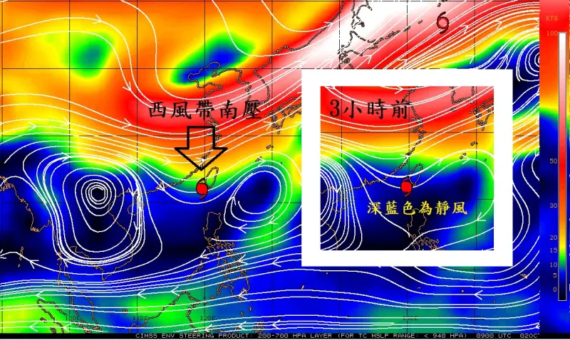 ▲稍早前中央氣象局長鄭明典，也發現山陀兒出現了即將移動的「關鍵訊號」。（圖／鄭明典臉書）