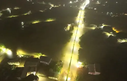 恐怖暴雨侵襲北海岸！金山淡水萬里被淹爆　超驚悚空拍畫面曝光
