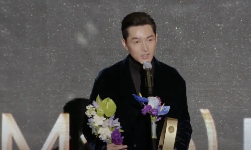 ▲胡歌獲得釜山影展最佳男主角獎。(圖/翻攝自Busan International Film Festival YouTube)