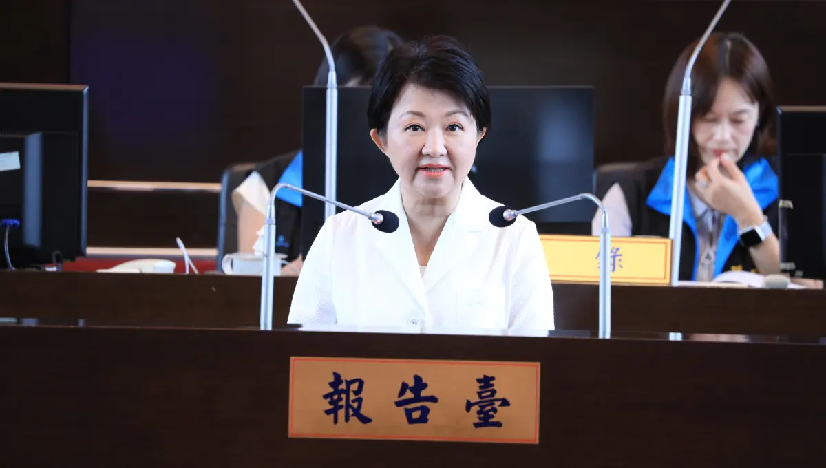 ▲台中市長盧秀燕表示，台中團隊協助高雄救災，第一階段已完成，孩子們都已順利上學，下一階段將協助市民重整家園。（圖／台中市政府提供，2024.10.07）