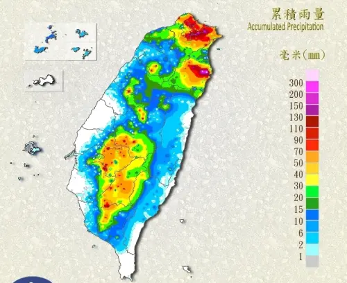 豪雨狂襲大台北、宜蘭！全台「累積雨量排行」出爐　颱風等級雨勢
