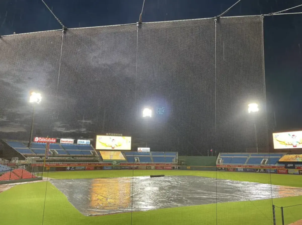 ▲樂天桃猿與統一獅之戰受到雨勢影響，聯盟宣布延賽。（圖／取自中職粉絲團）
