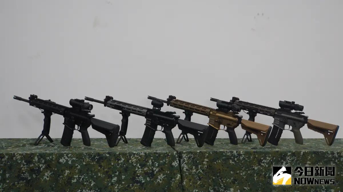 ▲軍備局205廠研製T112步槍。（圖／記者呂炯昌攝，2024.10.09）