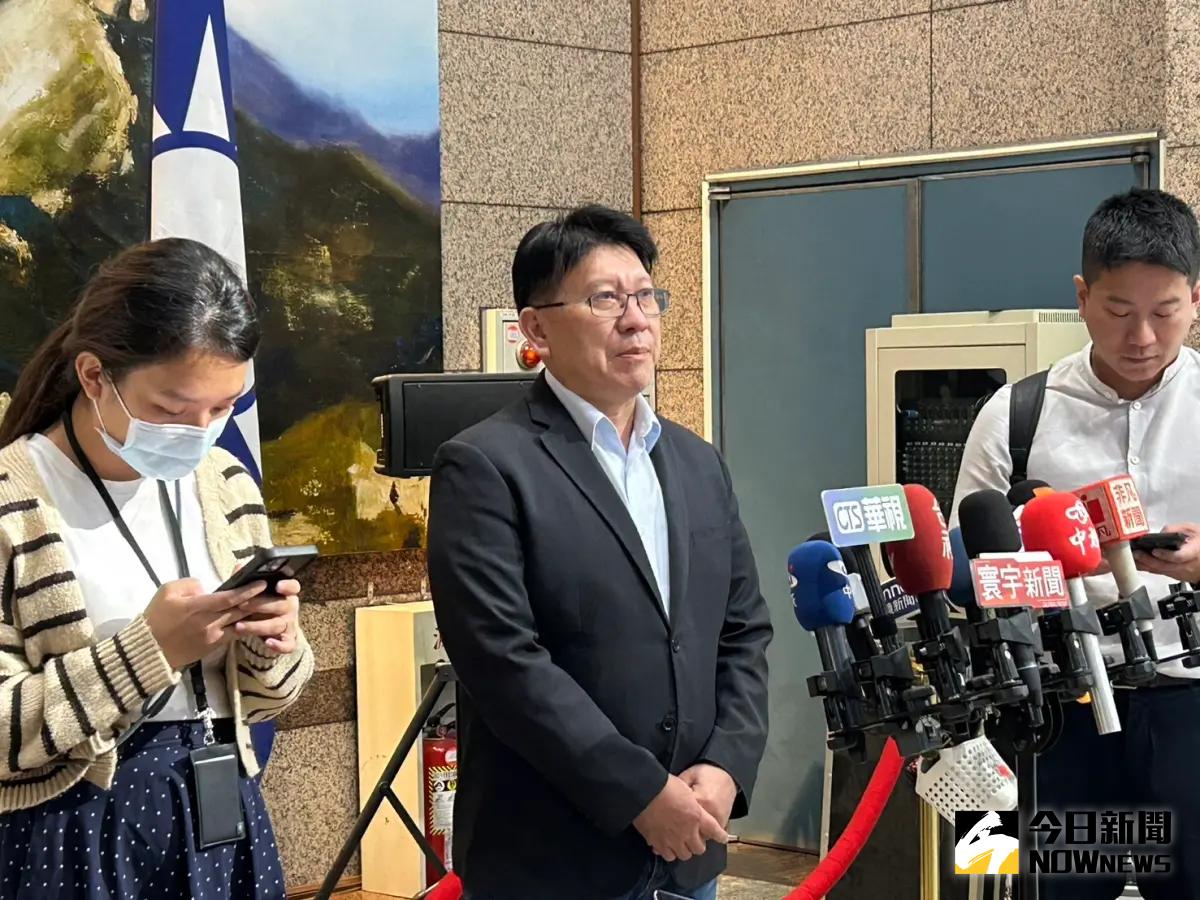 ▲國民黨立院黨團書記長林思銘強調，三訴求沒有達成，總預算勢必再延。（圖／記者林怡昕攝，2024.10.09）