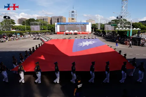 ▲總統府國慶升旗時間依往例未開放民眾觀禮。（圖／翻攝自中華民國 讚國慶FB）