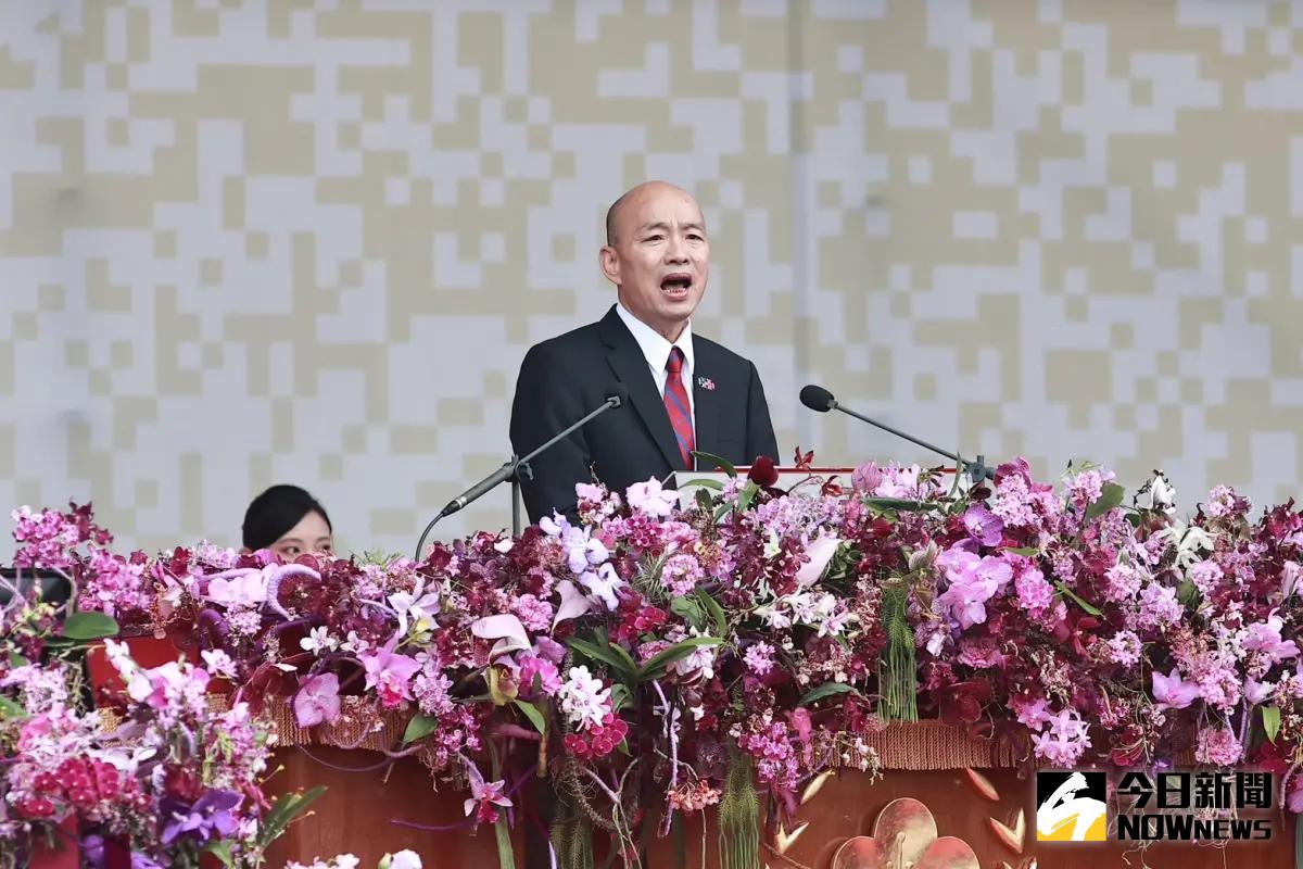 ▲韓國瑜恭喜川普當選美國總統。（圖／記者葉政勳攝）