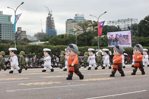 ▲總統府前今舉行國慶典禮。（圖／記者葉政勳攝，2024.10.10）