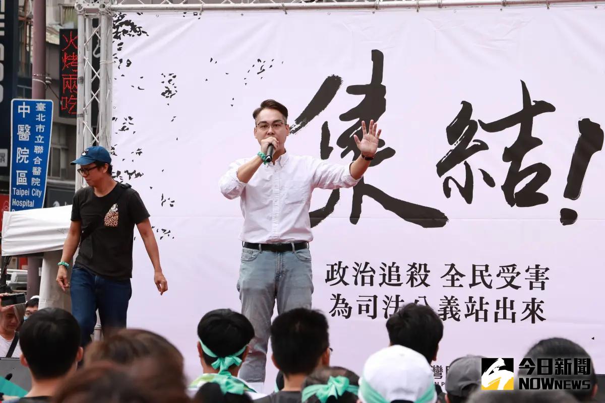 ▲民眾黨組織部副主任林昭印因選上中央委員，而被迫請辭黨職。（圖／記者吳翊緁攝）