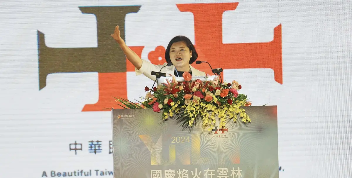 ▲雲林縣長張麗善被質疑是致詞講了12分鐘太長，才導致國慶焰火延後施放。（圖／雲林縣政府提供）